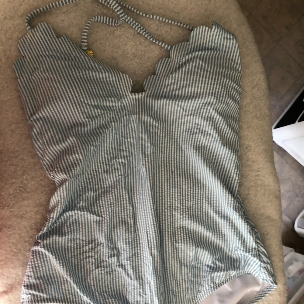 Jessica Simpson Pleated one piece Swimsuit